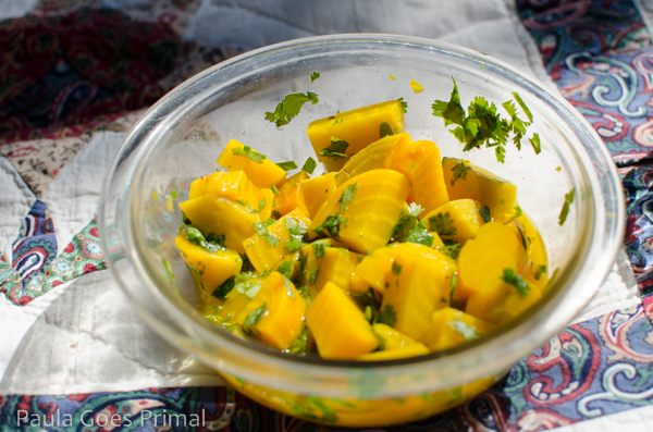 Whole30 Golden Beet Salad with Herbed Citrus Dressing